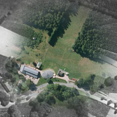 Satelitní snímek z roku 1950